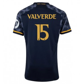 Real Madrid Federico Valverde #15 Bortatröja 2023-24 Kortärmad